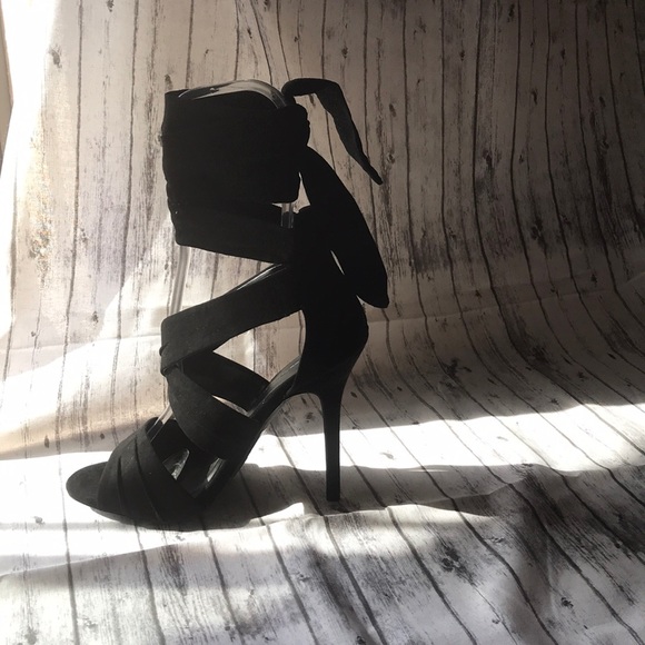 Shoes - Absolutely gorgeous tie up black heels Shoes - Absolutely gorgeous tie up black heels